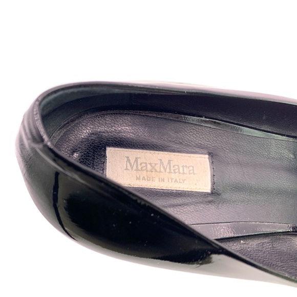 MAXMARA Black Patent LEATHER Heels - Picture 3 of 10